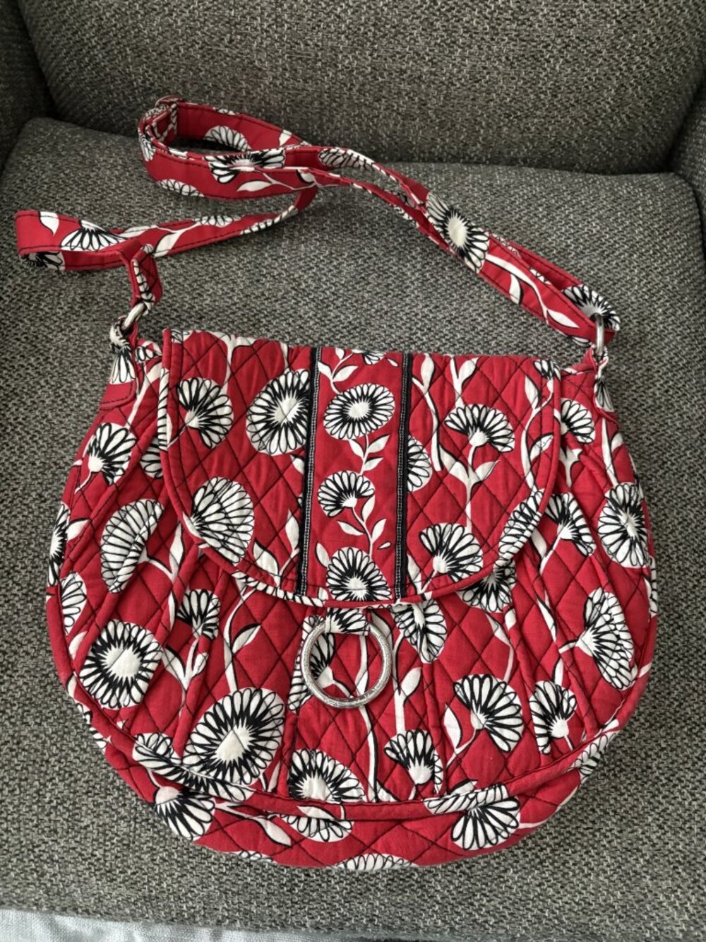 Vera Bradley Saddlebag purse, like new!